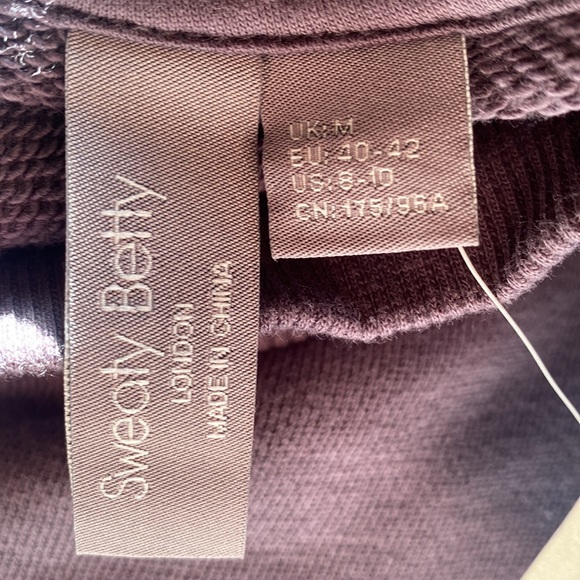 Sweaty Betty One & Done NWT Long Sleeve mock neck Organic Cotton Sweat Dress med - Picture 9 of 11